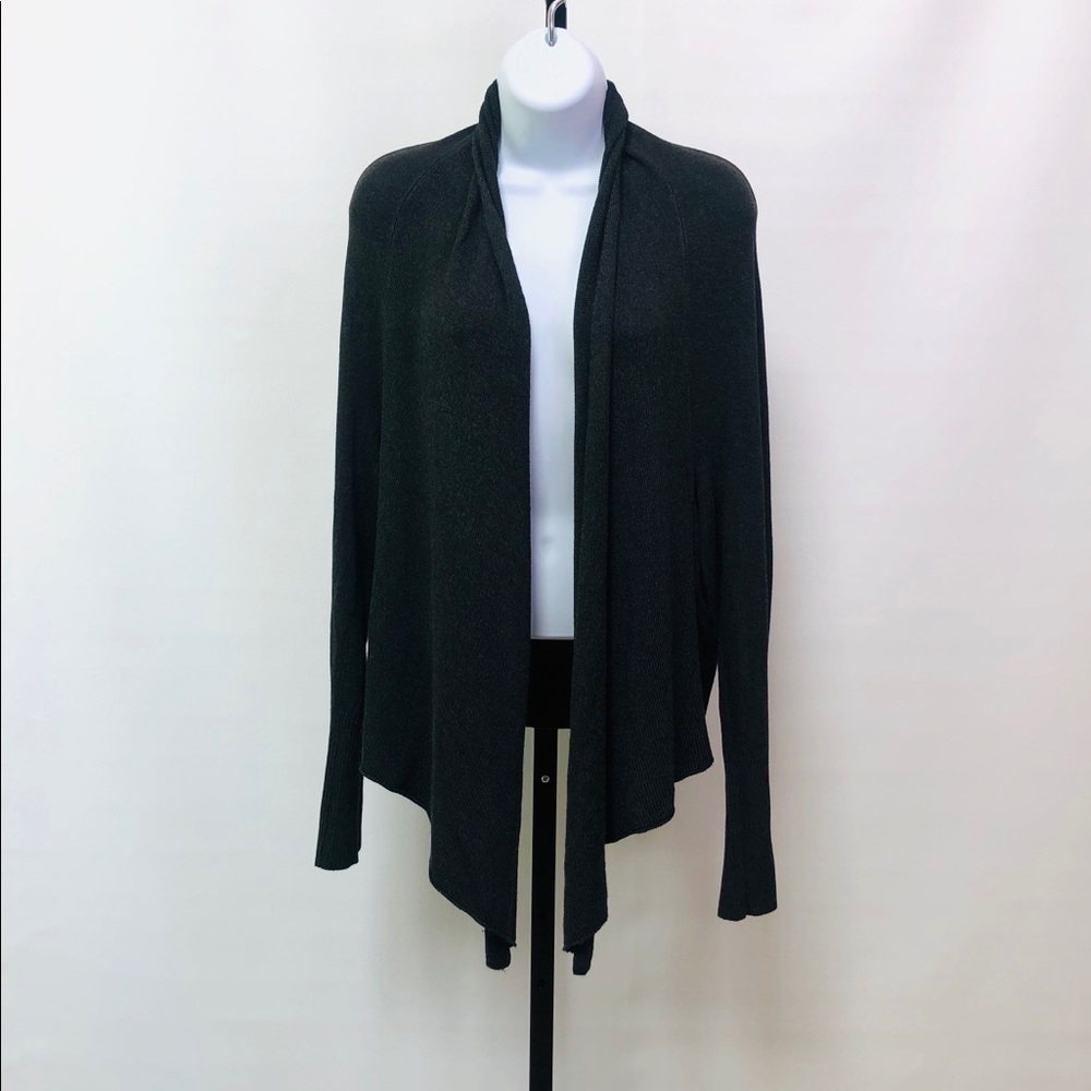 Eileen Fisher Gray Open Front Cardigan